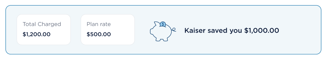 Kaiser saved you callout close-up