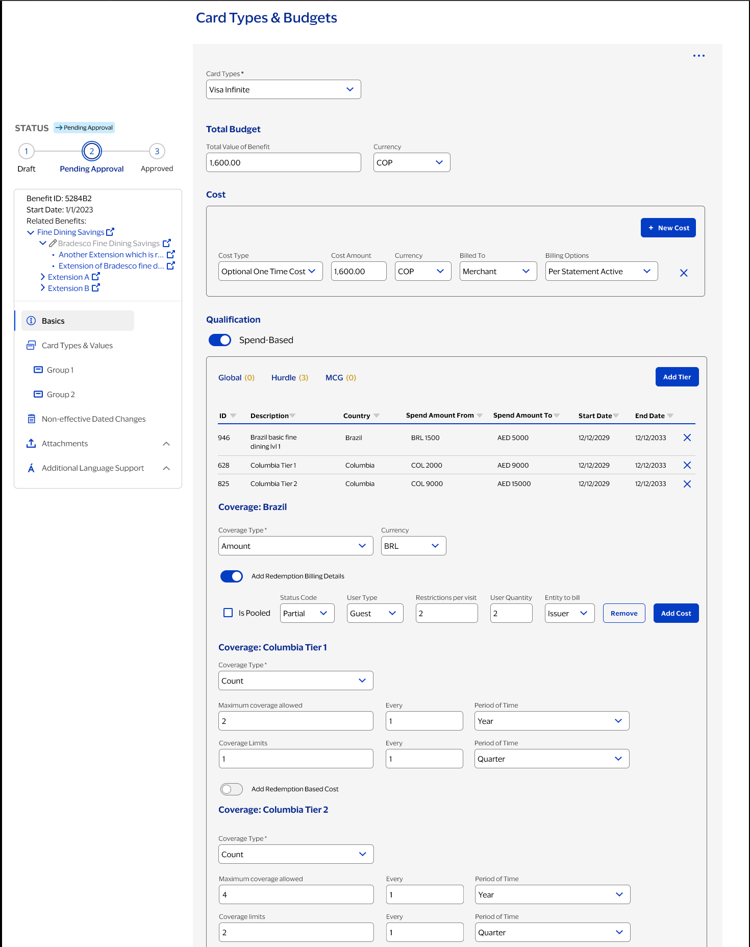 Tiers and qualification